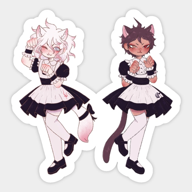 Cat boys are protected Sticker by Rainb0w-S0da